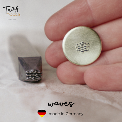 Welle 6x5mm Taius Tools Metallstempel - made in Germany