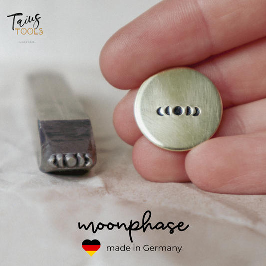 Mondphase 9x2mm Taius Tools Metallstempel - made in Germany